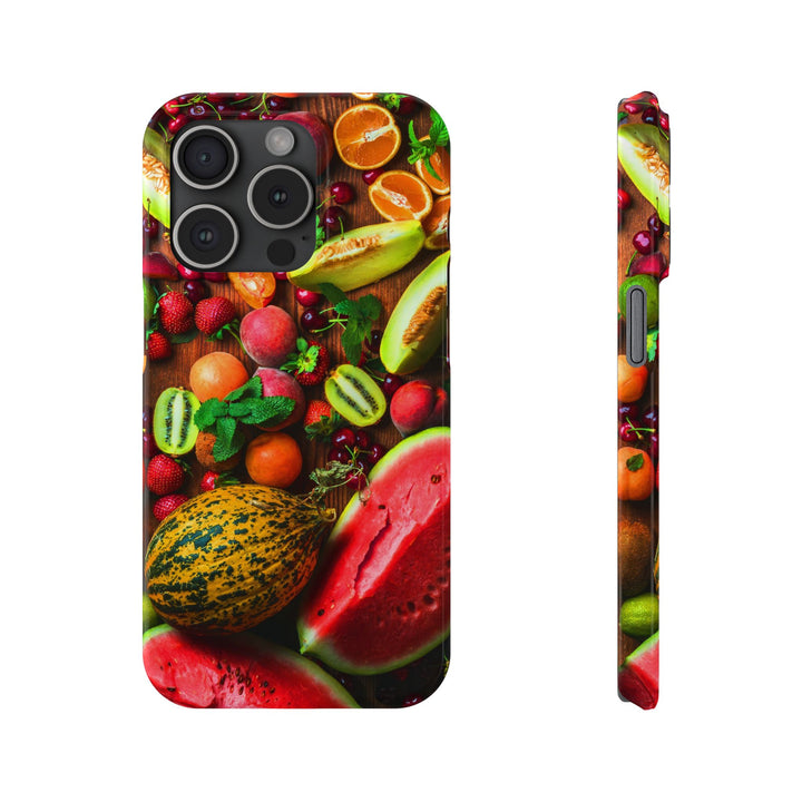 Slim Fall Fruit Collage Phone Cases for Iphone 16 | iPhone 15 Case | iPhone 15 Pro Max Case, Iphone 14, Iphone 14 Pro Max, Iphone 13, Slim Mom Dad Gift - Studio40ParkLane