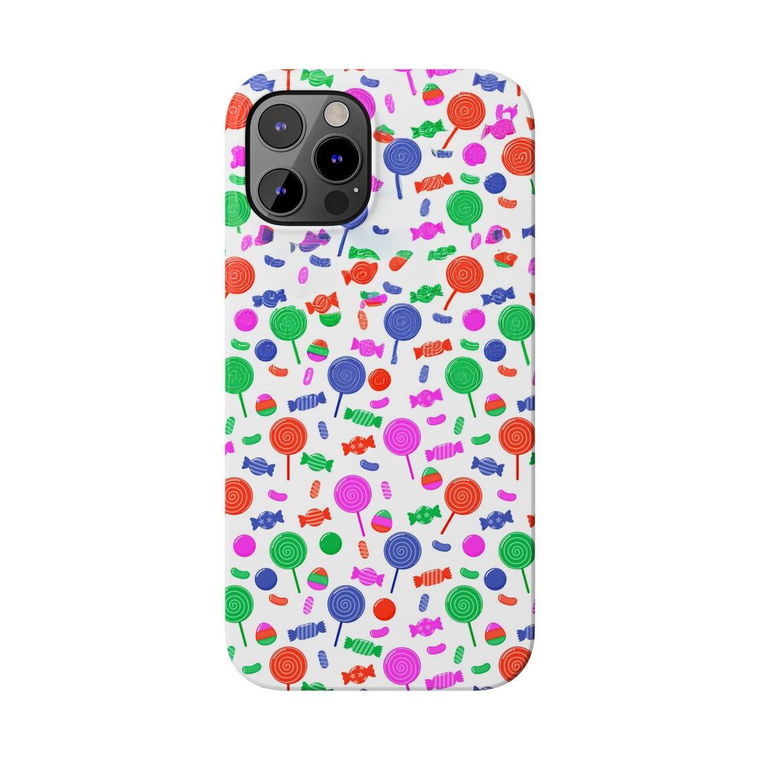 Slim Cute Phone Cases for Iphone - | iPhone 15 Case | iPhone 15 Pro Max Case, Iphone 14 Case, Iphone 14 Pro Max, Iphone 13, Summer Lollipops Red - Studio40ParkLane