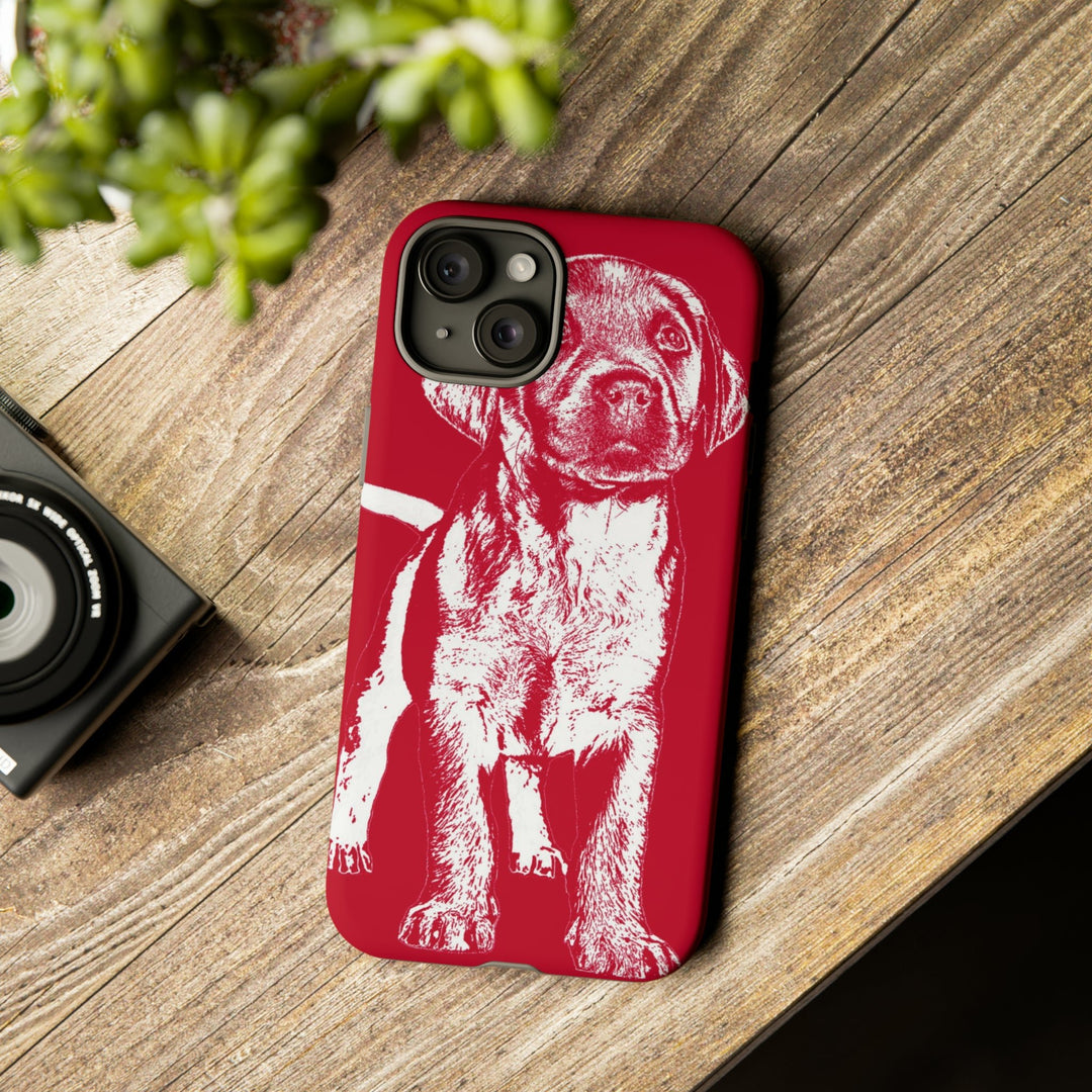 Cute IPhone Case | iPhone 15 Case | iPhone 15 Pro Max Case, Iphone 14 Case, Iphone 14 Pro Max Case IPhone Case for Dog Lovers, Puppy Dog Red - Studio40ParkLane