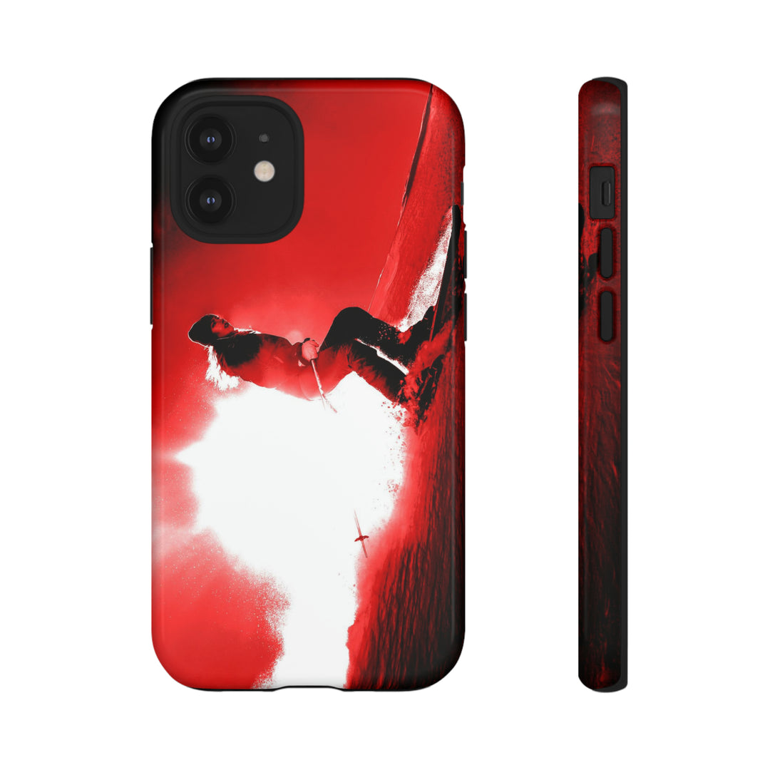 Cute IPhone Case | iPhone 15 Case | iPhone 15 Pro Max Case, Iphone 14 Case, Iphone 14 Pro Max Case IPhone Case for Art Lovers - Red Skier - Studio40ParkLane
