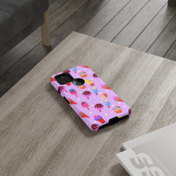 Cute Samsung Case | Cool Iphone Case | Summer Pink Ice - Cream, Samsung S24, S23, S22, S21, IPhone 15 Case | Iphone 14 Case, Iphone 13 Case - Studio40ParkLane