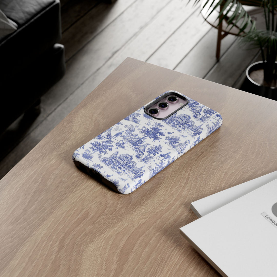 Premium Tough French Toile Gift for Her Cute Phone Cases for Samsung S25 S24, S23, S22, S21, Iphone, 16, 15, 14, 13 Pro Max Ultra - Studio40ParkLane
