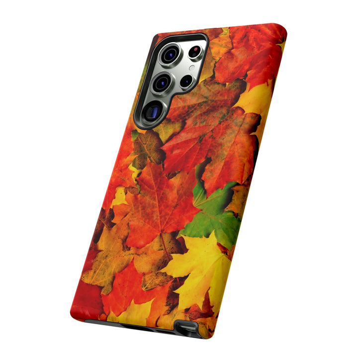 Fall Leaves Impact Resistant, Cute Phone Cases for Samsung S24, S23, S22, S21, IPhone 15 pro Iphone 14 pro Iphone 13 IPhone 12 Iphone 11 - Studio40ParkLane