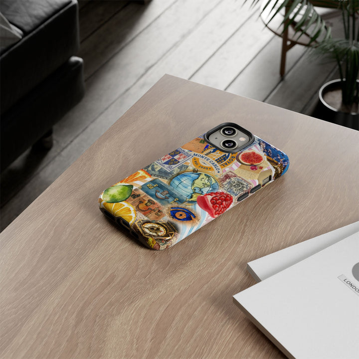 Cute European Summer Collage Phone Case, for IPhone 16 Case | Iphone 15, Iphone 14, IPhone 13 Case, 11 8 7, Samsung Galaxy S24, S23, S22, S21 Extra Protective - Studio40ParkLane