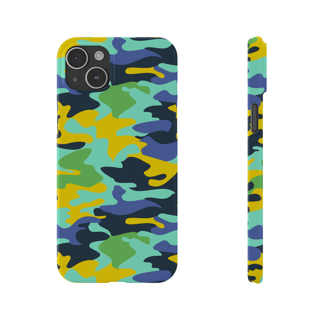Slim Cute Phone Cases for Iphone - | iPhone 15 Case | iPhone 15 Pro Max Case, Iphone 14 Case, Iphone 14 Pro Max, Iphone 13, Late Spring Camouflage - Studio40ParkLane