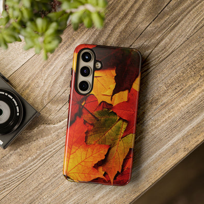 Autumn Fall Leaves Gift Cute Phone Case for, Samsung Galaxy S24, S23, S22, S21, IPhone 16 Case | Iphone 15, Iphone 14, IPhone 13 Case Mom Dad Gift