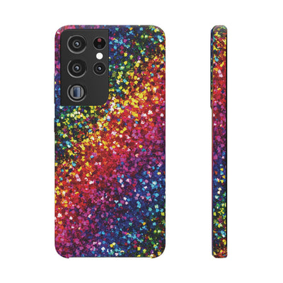 Snap Non-Glitter Muted Color Play on "Faux" Glitter Effect Cute Phone Cases for Samsung and Iphone, 16, 15, 14, S24, S23, S22, S21, S20, Plus and Ultra