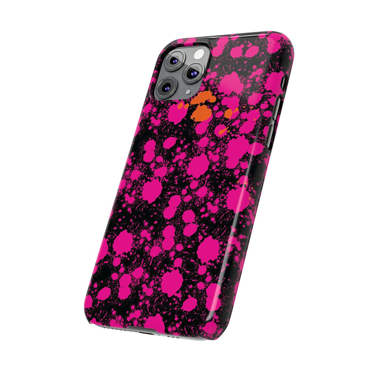 Slim Cute Phone Cases for Iphone - | iPhone 15 Case | iPhone 15 Pro Max Case, Iphone 14 Case, Iphone 14 Pro Max, Iphone 13, Pink Orange Paint Splash - Studio40ParkLane
