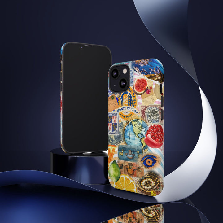 Cute European Summer Collage Phone Case, for IPhone 16 Case | Iphone 15, Iphone 14, IPhone 13 Case, 11 8 7, Samsung Galaxy S24, S23, S22, S21 Extra Protective - Studio40ParkLane
