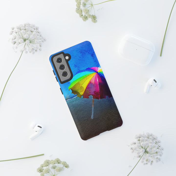 Cute Samsung Case | Cool Iphone Case | Summer Colorful Beach Parasol, Samsung S24, S23, S22, S21, IPhone 15 Case | Iphone 14 Case, Iphone 13 Case - Studio40ParkLane