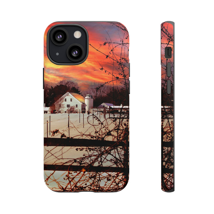 Cool Phone Case | Winter Sunset, For iPhone 15 Case | iPhone 15 Pro Case, Iphone 14 Case, Iphone 14 Pro Max Case, Protective Iphone Case - Studio40ParkLane