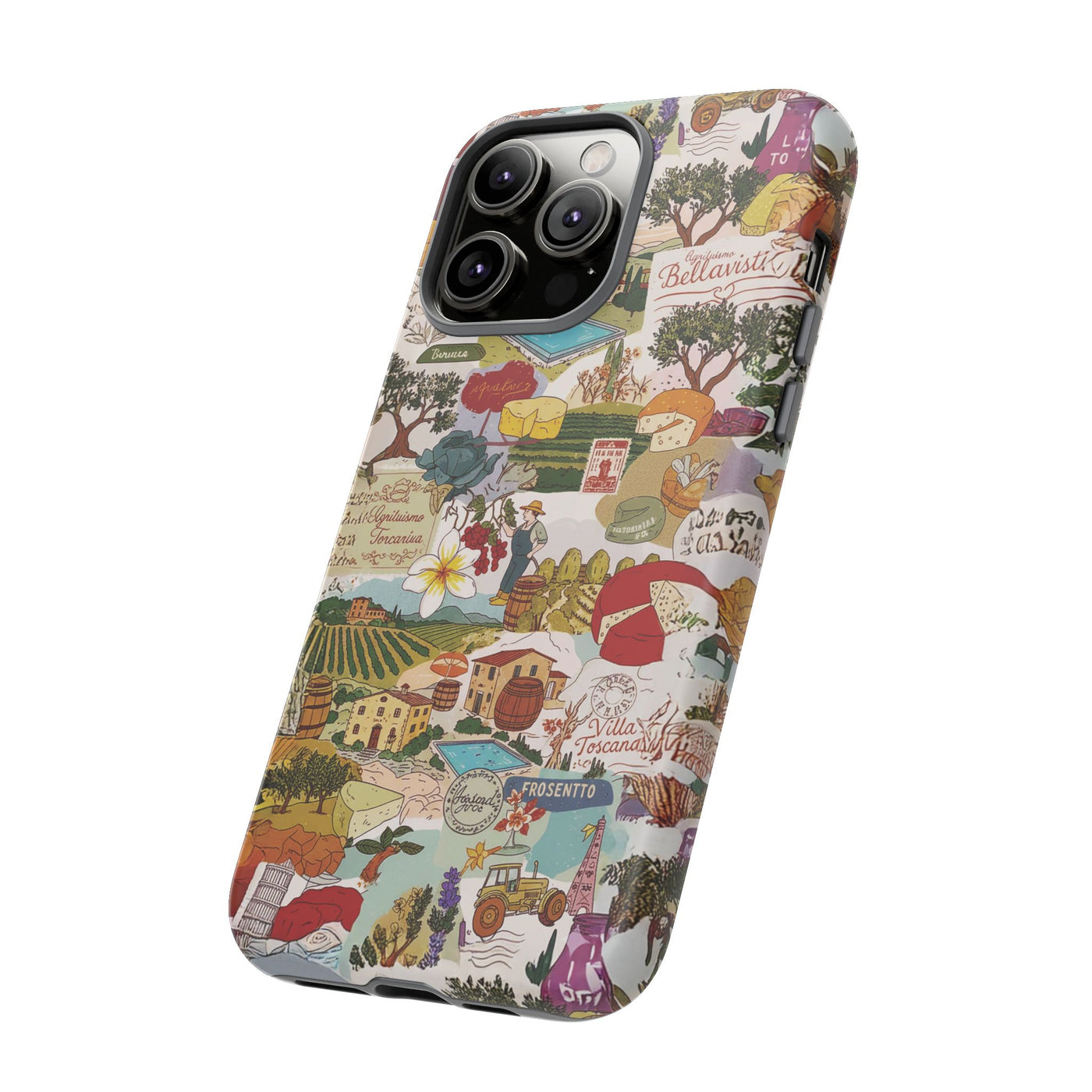 Italy Tuscany Coquette Collage Tough Premium Phone Case - For iPhone 17 Pro Max iPhone 16 Pro iPhone 15 Iphone 14 Plus 13 Pro 12 11 10 XR - Studio40ParkLane