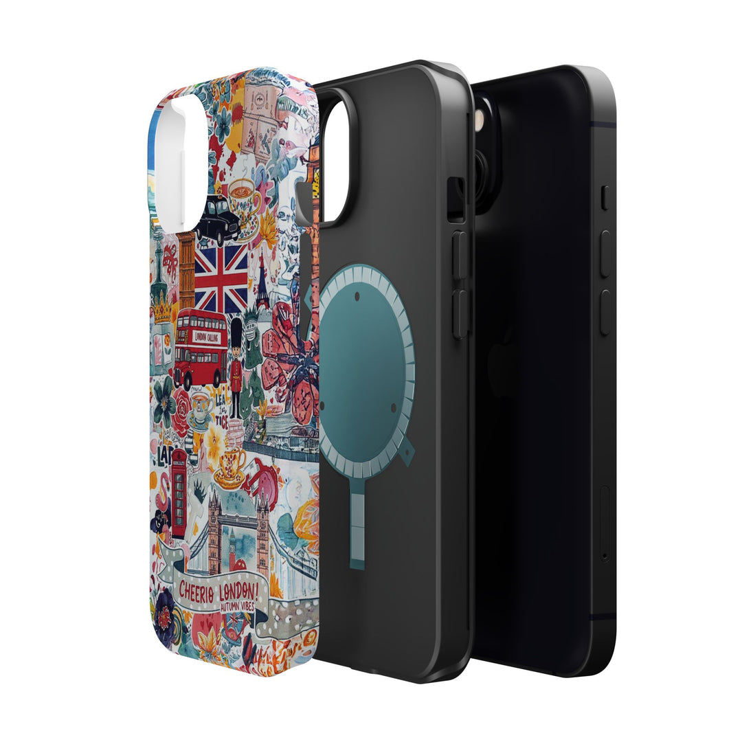 London England Coquette Collage Tough Magsafe Cute Phone Cases for Iphone | iPhone 17 Pro Max Case, Iphone 16, Iphone 15 14 13 12 11 10 9 - Studio40ParkLane