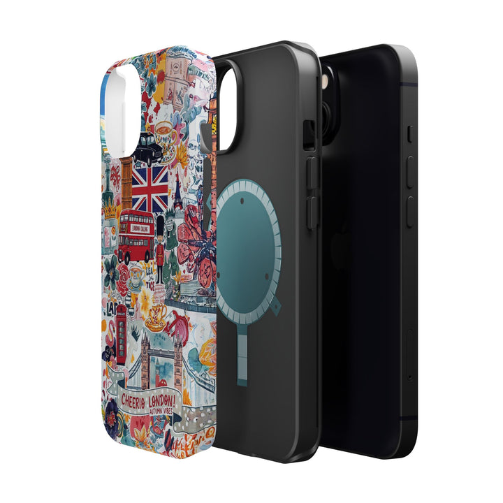 London England Coquette Collage Tough Magsafe Cute Phone Cases for Iphone | iPhone 17 Pro Max Case, Iphone 16, Iphone 15 14 13 12 11 10 9 - Studio40ParkLane