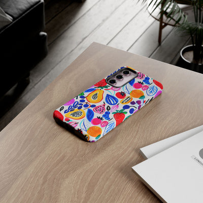 Cute Samsung Phone Case | Aesthetic Samsung Phone Case | Galaxy S23, S22, S21, S20 | Summer Fruit Cocktail, Protective Phone Case