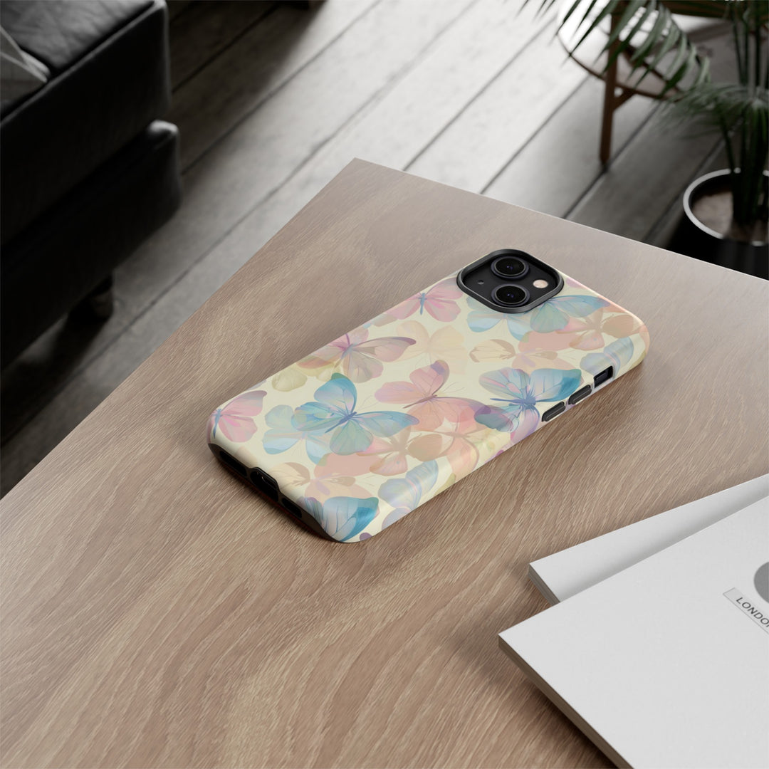 Cute Samsung Case | Cool Iphone Case | Summer Pastel Butterflies, Samsung S24, S23, S22, S21, IPhone 15 Case | Iphone 14 Case, Iphone 13 Case - Studio40ParkLane