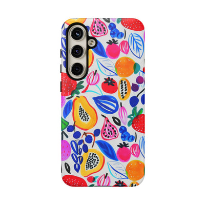 Cute Samsung Phone Case | Aesthetic Samsung Phone Case | Galaxy S23, S22, S21, S20 | Summer Fruit Cocktail, Protective Phone Case