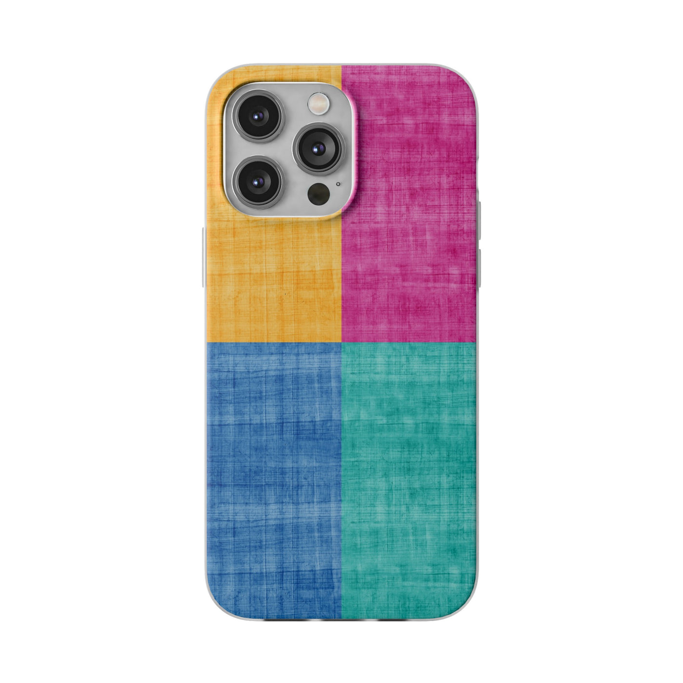 Cute Flexi Phone Cases, Abstract Colored Blocks, Compatible with Samsung Galaxy S23, Samsung S22, Samsung S21, Samsung S20, Galaxy S20 Ultra