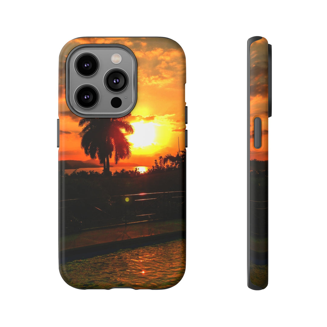 Cute Samsung Case | Cool Iphone Case | Summer Jamaica Pool Sunset, Samsung S24, S23, S22, S21, IPhone 15 Case | Iphone 14 Case, Iphone 13 Case - Studio40ParkLane