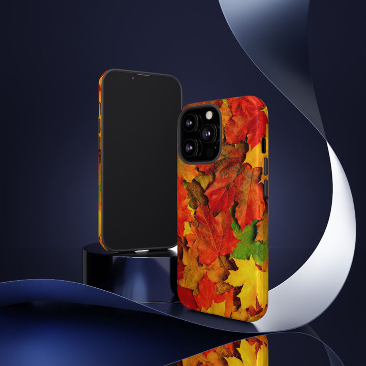 Fall Leaves Impact Resistant, Cute Phone Cases for Samsung S24, S23, S22, S21, IPhone 15 pro Iphone 14 pro Iphone 13 IPhone 12 Iphone 11 - Studio40ParkLane