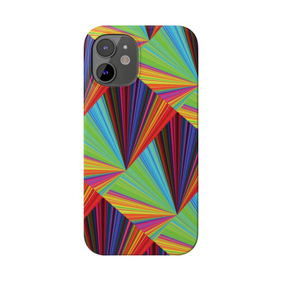 Slim Triangle Kaleidoscope Colors Gift for Her Cute Phone Cases for Iphone 16 Case | iPhone 15 Case | iPhone 15 Pro Max Case, Iphone 14, Iphone 14 Pro Max, Iphone 13, 12, 11, 10, 8,7