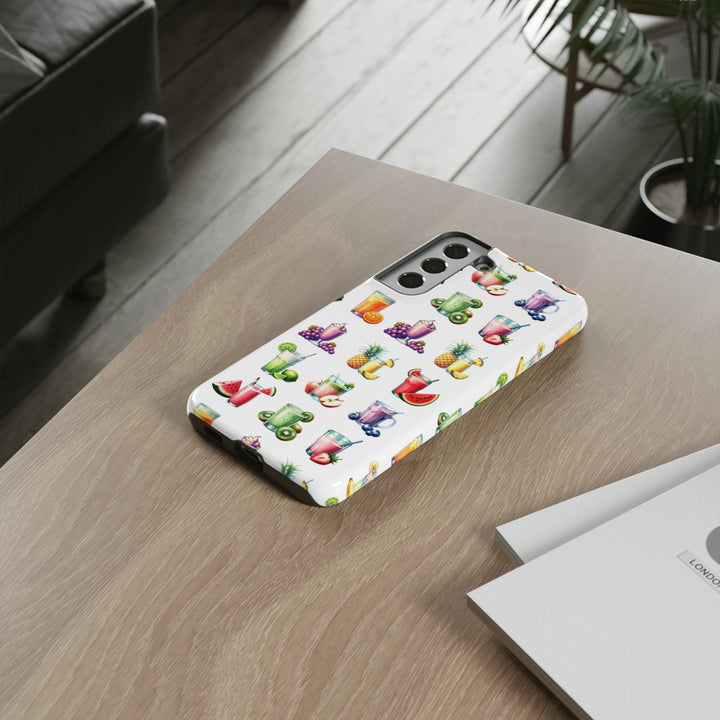 Cute Samsung Case | Cool Iphone Case | Tropical Summer Fruit Cocktail, Samsung S24, S23, S22, S21, IPhone 15 Case | Iphone 14 Case, Iphone 13 Case - Studio40ParkLane