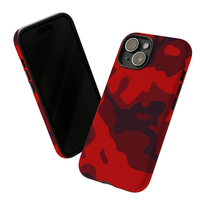 Cute IPhone Case | iPhone 15 Case | iPhone 15 Pro Max Case, Iphone 14 Case, Iphone 14 Pro Max Case IPhone Case for Art Lovers - Red Camo - Studio40ParkLane