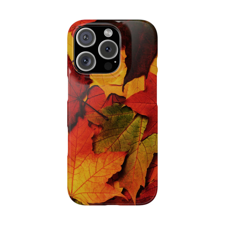 Slim Autumn Fall Leaves Gift Cute Phone Cases for Iphone 16 | iPhone 15 Case | iPhone 15 Pro Max Case, Iphone 14, Iphone 14 Pro Max, Iphone 13, Slim Mom Dad Gift - Studio40ParkLane