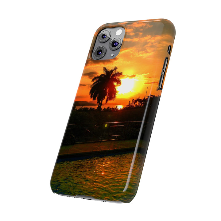 Slim Cute Phone Cases for Iphone - | iPhone 15 Case | iPhone 15 Pro Max Case, Iphone 14 Case, Iphone 14 Pro Max, Iphone 13, Summer Jamaica Sunset - Studio40ParkLane