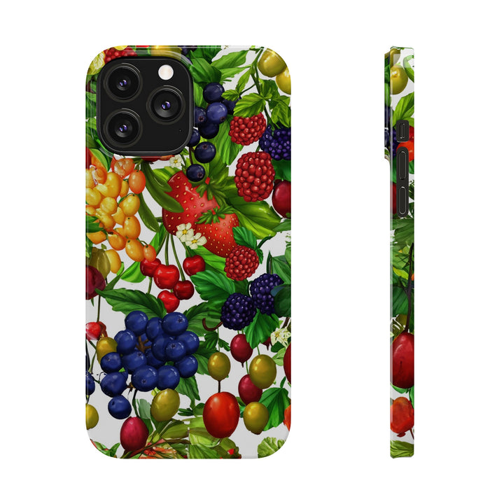 Slim Cute Phone Cases for Iphone - | iPhone 15 Case | iPhone 15 Pro Max Case, Iphone 14 Case, Iphone 14 Pro Max, Iphone 13, Summer Mixed Fruit - Studio40ParkLane