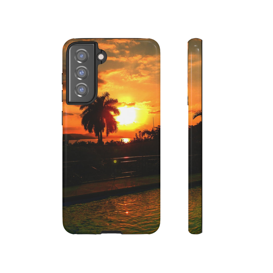Cute Samsung Case | Cool Iphone Case | Summer Jamaica Pool Sunset, Samsung S24, S23, S22, S21, IPhone 15 Case | Iphone 14 Case, Iphone 13 Case - Studio40ParkLane