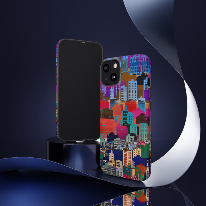 Cute Samsung Case | Cool Iphone Case | Summer City Skyline, Samsung S24, S23, S22, S21, IPhone 15 Case | Iphone 14 Case, Iphone 13 Case - Studio40ParkLane