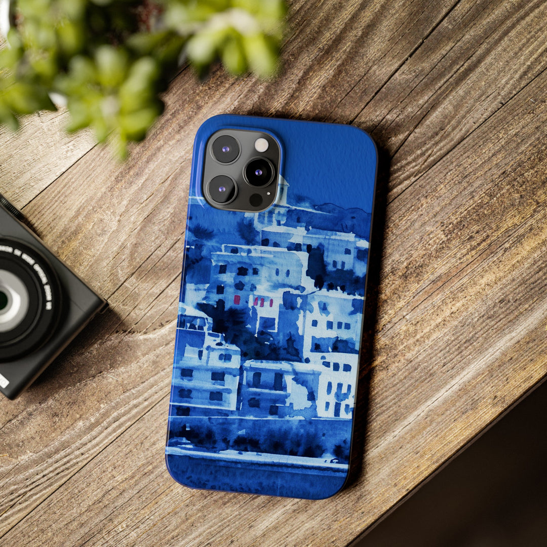 Slim Cute Phone Cases for Iphone | iPhone 15 Case | iPhone 15 Pro Max Case, Iphone 14, Iphone 14 Pro Max, Iphone 13, Greek Island Blue - Studio40ParkLane