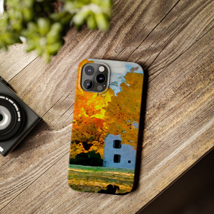Slim Cute Phone Cases for Iphone - | iPhone 15 Case | iPhone 15 Pro Max Case, Iphone 14 Case, Iphone 14 Pro Max, Iphone 13, New England Fall Leaves - Studio40ParkLane