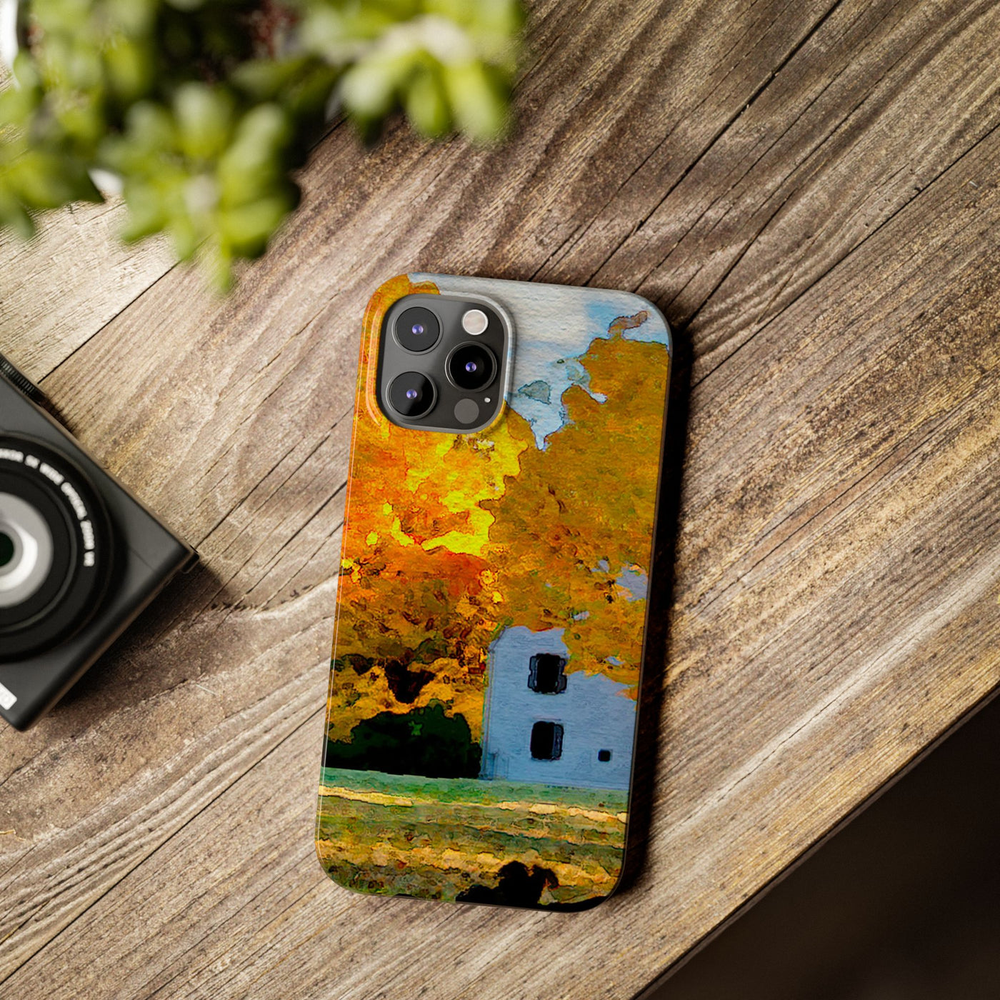 Slim Cute Phone Cases for Iphone - | iPhone 15 Case | iPhone 15 Pro Max Case, Iphone 14 Case, Iphone 14 Pro Max, Iphone 13, New England Fall Leaves