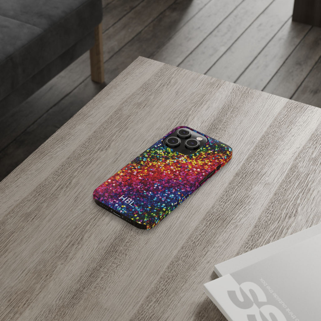 Slim Personalized Slim Muted Faux Play on Glitter Effect Cute Phone Cases for Iphone 16 Pro Max | iPhone 15 Case | iPhone 15 Pro Max Case, Iphone 14, Iphone 14 Pro Max, Iphone 13 12 11 8 7 - Studio40ParkLane
