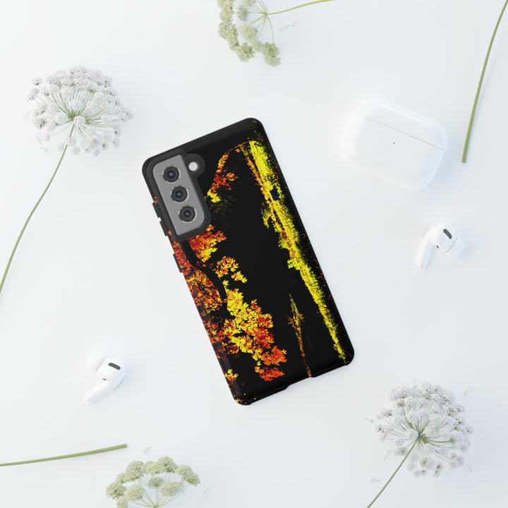 Cute Samsung Phone Case | Aesthetic Samsung Phone Case | Fall Leaves North Bridge | Galaxy S23, S22, S21, S20 | Luxury Double Layer | Cool - Studio40ParkLane