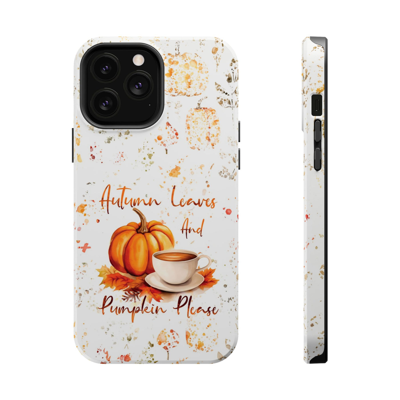 Fall Leaves Pumpkins Tough Magsafe Cute Phone Cases for Iphone | iPhone 15 Case | iPhone 15 Pro Max Case, Iphone 14, Iphone 14 13 12 11 10 9 8 7 - Studio40ParkLane