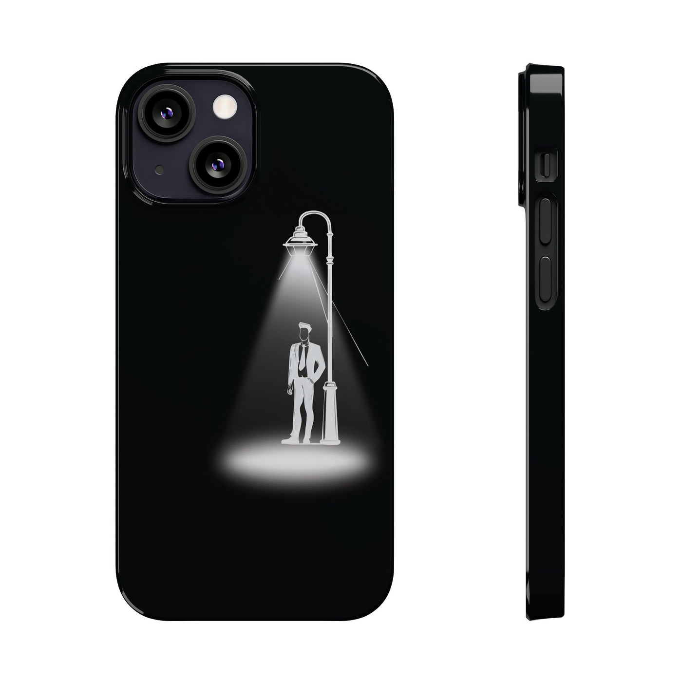 Slim Mystery Man Spotlight Gift for Her Cute Phone Cases for Iphone 16 Pro Max | iPhone 15 Case | iPhone 15 Pro Max Case, Iphone 14, 13, 12, 11, 10, 8, 7