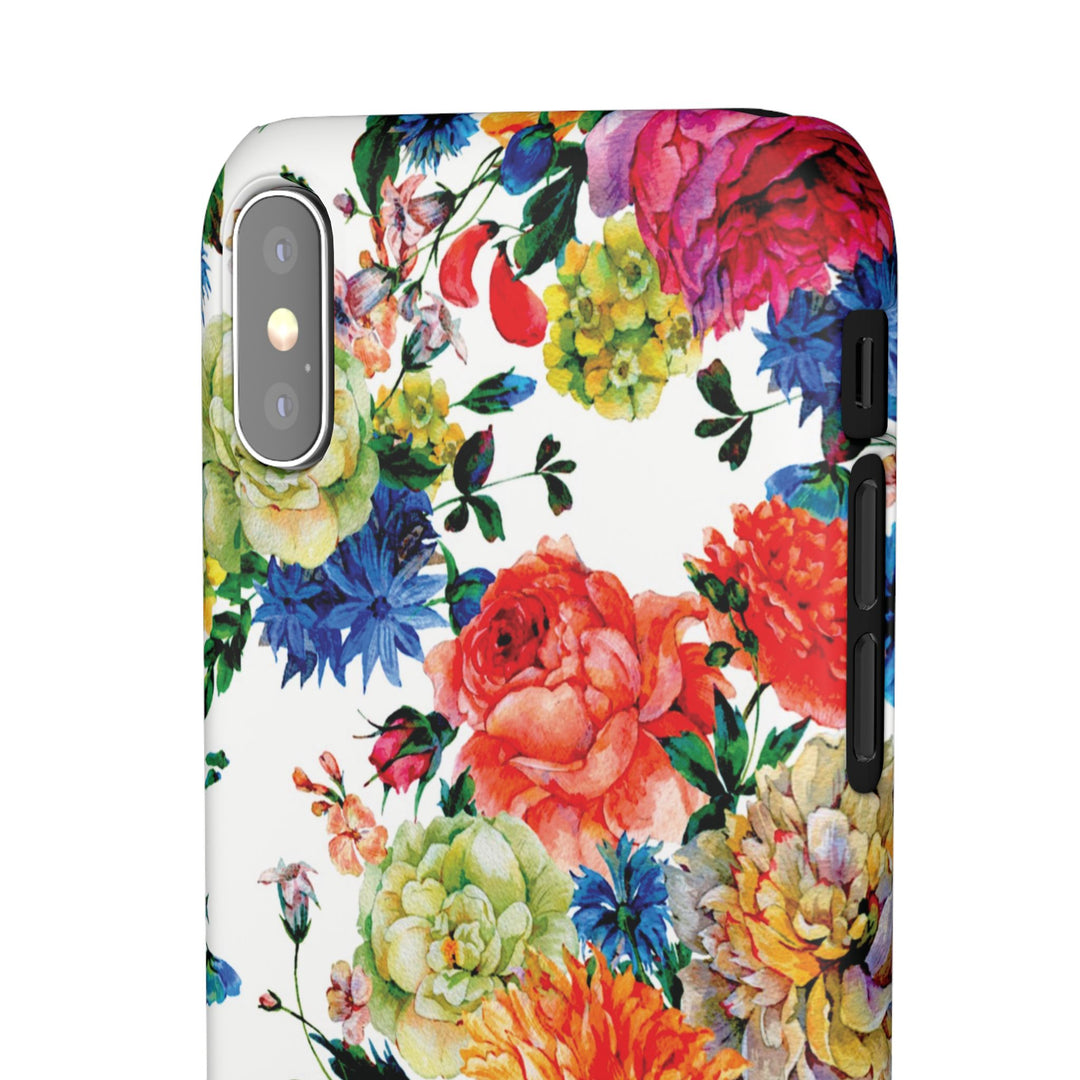 Sleek Snap Colorful Flowers Cute Phone Case for iPhone 16 15 14 13 12 11 X Xs Max Xr Pro Plus Samsung Galaxy S24 S23 S22 S21 S20 Note Ultra