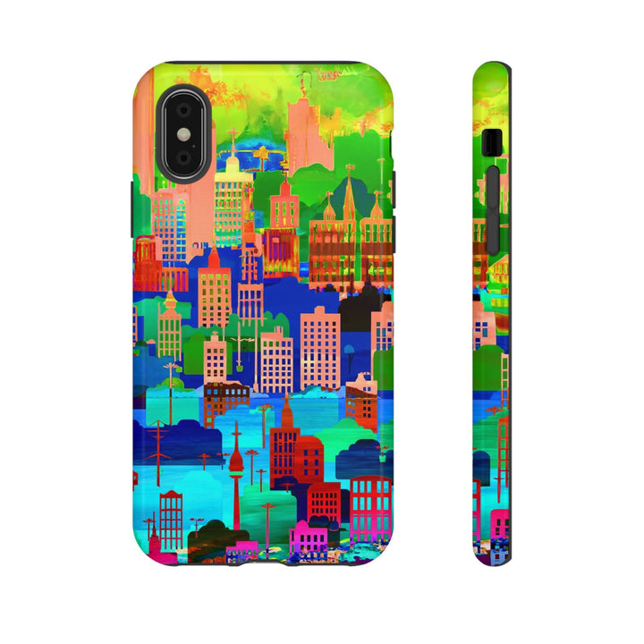 Cute Samsung Case | Cool Iphone Case | Summer City Skyline, Samsung S24, S23, S22, S21, IPhone 15 Case | Iphone 14 Case, Iphone 13 Case - Studio40ParkLane