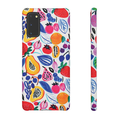 Snap Summer Fruit Gift for Her Cute Phone Cases for Samsung Galaxy S24, S23, S22, S21, S20, Plus, Ultra, Iphone 16, 15, 14, Pro and Max