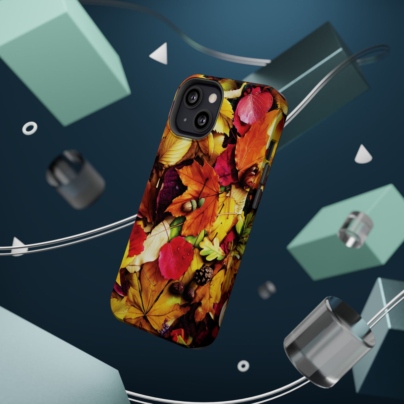 Aesthetic Tough Magsafe Fall Leaves Foliage Phone Case - For iPhone 17 Pro Max iPhone 16 Pro iPhone 15 Iphone 14 Plus 13 Pro 12 11 10 - Studio40ParkLane