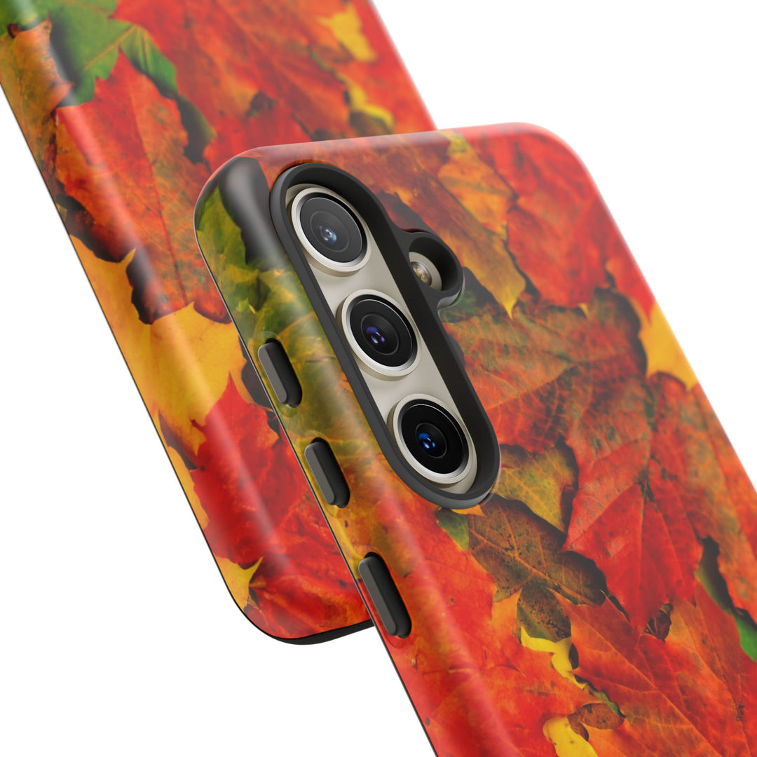 Fall Leaves Impact Resistant, Cute Phone Cases for Samsung S24, S23, S22, S21, IPhone 15 pro Iphone 14 pro Iphone 13 IPhone 12 Iphone 11 - Studio40ParkLane
