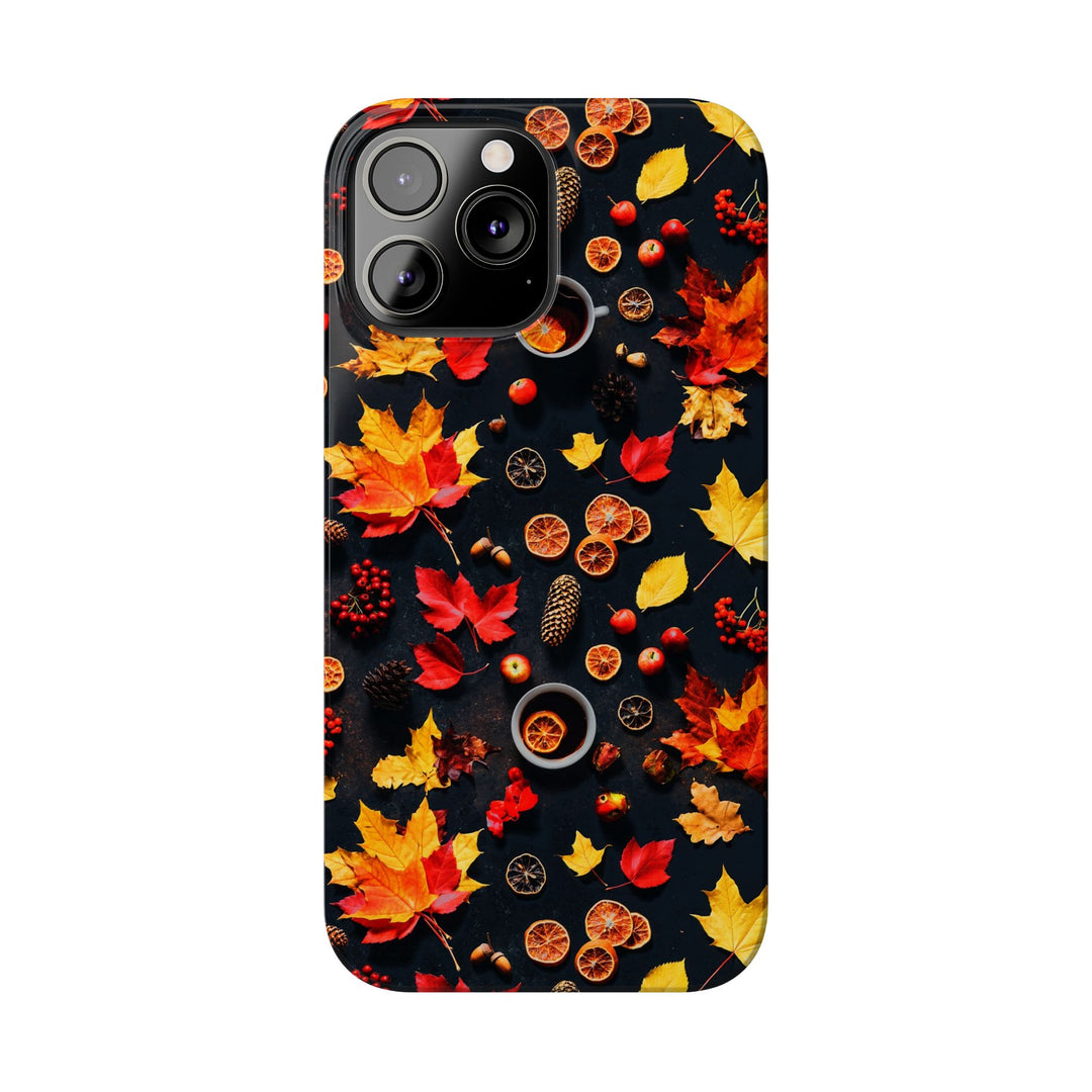 Slim Cute Fall Leaves Collage Phone Cases for Iphone | iPhone 15 Case | iPhone 15 Pro Max Case, Iphone 14, Iphone 14 Pro Max, Iphone 13, Iphone 16 - Studio40ParkLane