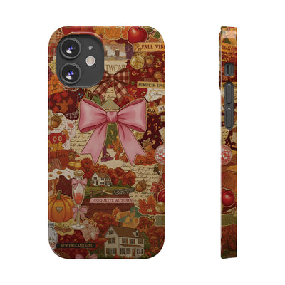 New England fall Coquette Collage Cute Phone Case for Iphone 16 - | iPhone 15 Pro Max Case | iPhone 14 Case Iphone 13 12 11 10 9 8 7 X XS - Studio40ParkLane