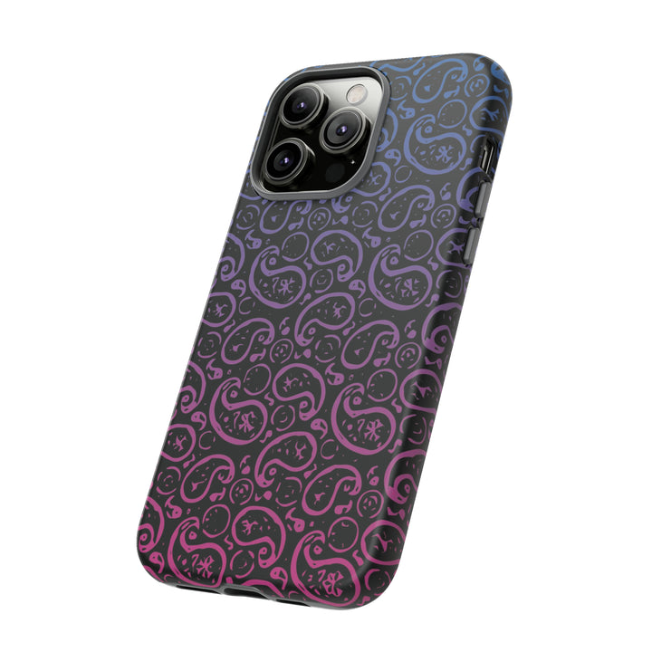 Cute IPhone Case | iPhone 15 Case | iPhone 15 Pro Max Case, Iphone 14 Case, Iphone 14 Pro Max Case IPhone Case for Art Lovers, Paisley Blue Pink - Studio40ParkLane