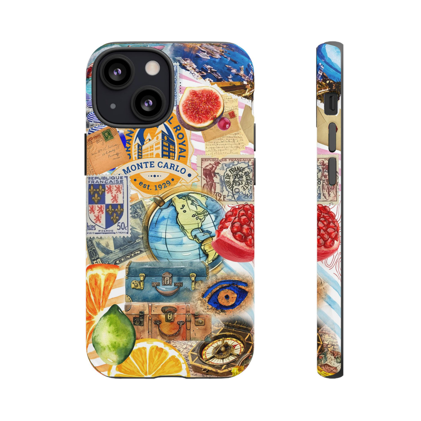 Cute European Summer Collage Phone Case, for IPhone 16 Case | Iphone 15, Iphone 14, IPhone 13 Case, 11 8 7, Samsung Galaxy S24, S23, S22, S21 Extra Protective