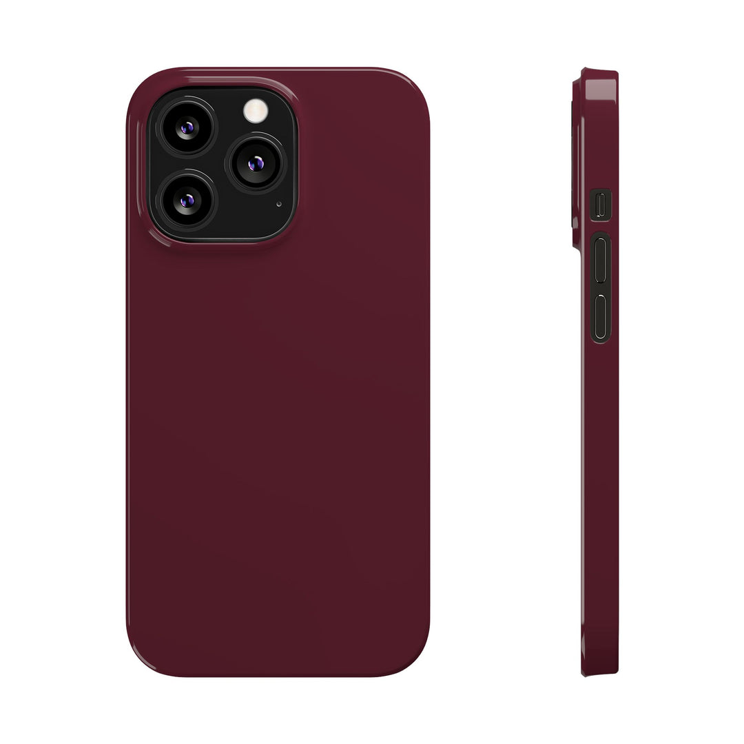 Slim Burgundy Maroon Gift for Her Aesthetic Cute Phone Case for Iphone 16 - | iPhone 15 Pro Max Case | iPhone 14 Case 13 12 11 10 9 8 7 - Studio40ParkLane