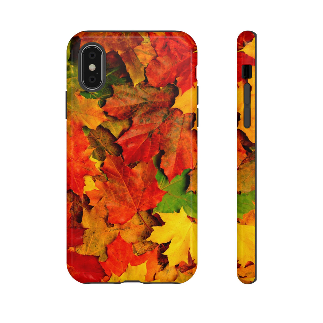 Fall Leaves Impact Resistant, Cute Phone Cases for Samsung S24, S23, S22, S21, IPhone 15 pro Iphone 14 pro Iphone 13 IPhone 12 Iphone 11 - Studio40ParkLane